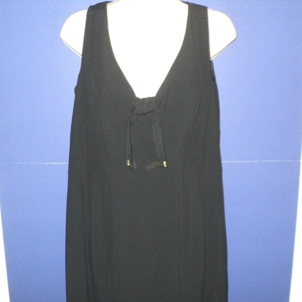 Worth Petite 14 Dress Shift Black Sleeveless